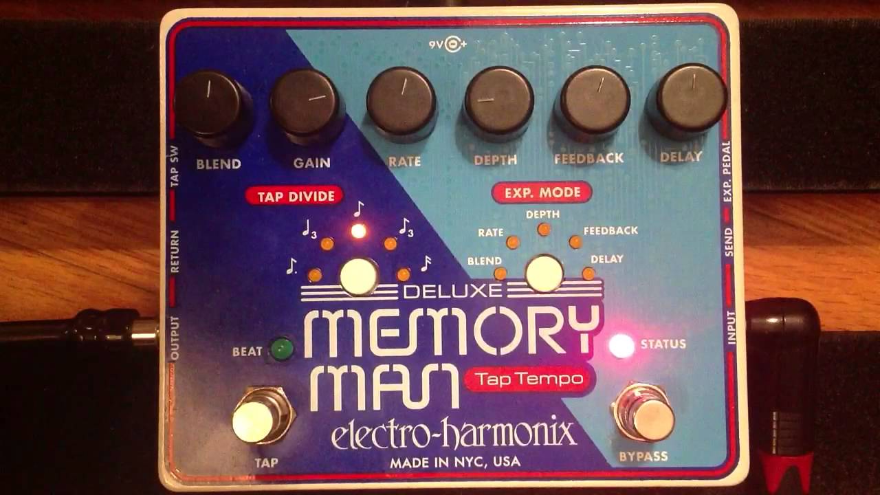 EHX Deluxe Memory Man w/Tap Tempo Demo