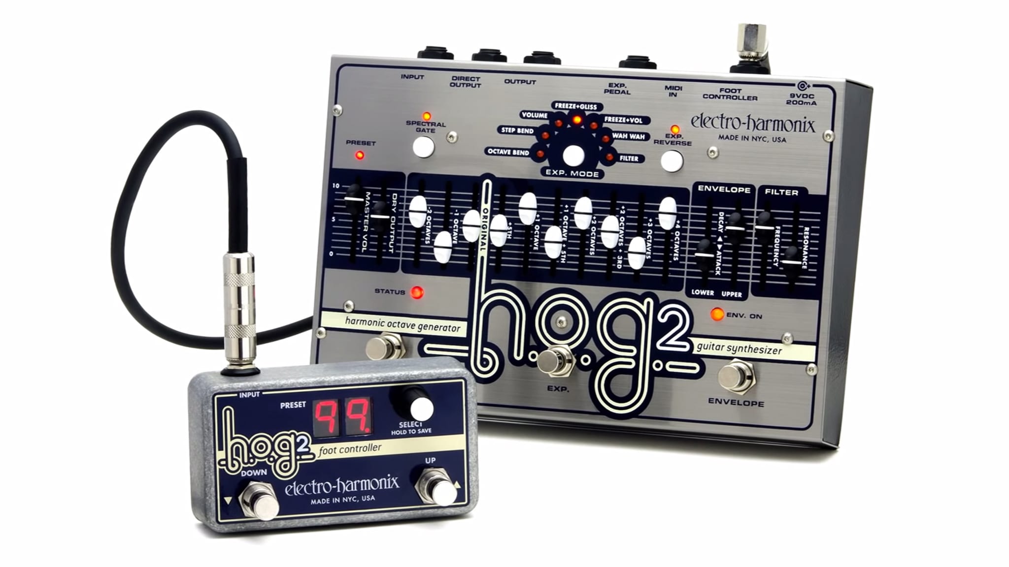 EHX HOG2 and HOG2 Foot Controller