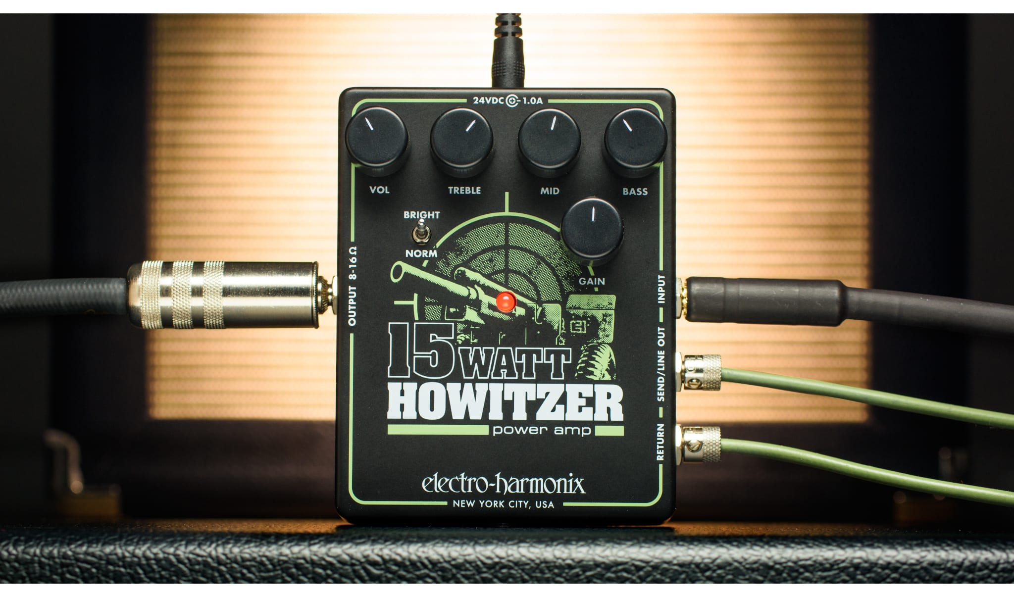 Electro-Harmonix Releases The New 15Watt Howitzer Guitar Preamp/Amp Pedal