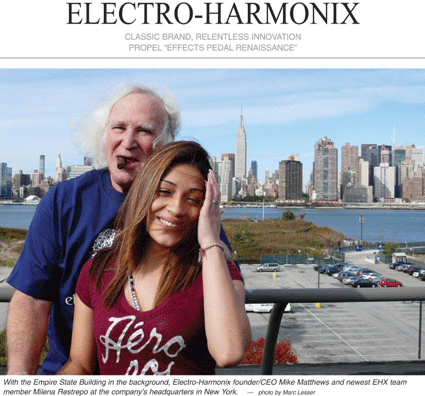 EHX and Mike Matthews in Music Trades magazine | 2011