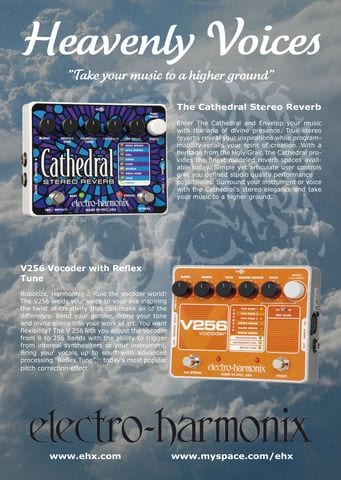 Cathedral and V256 ad in “Guitar and Bass” Magazine