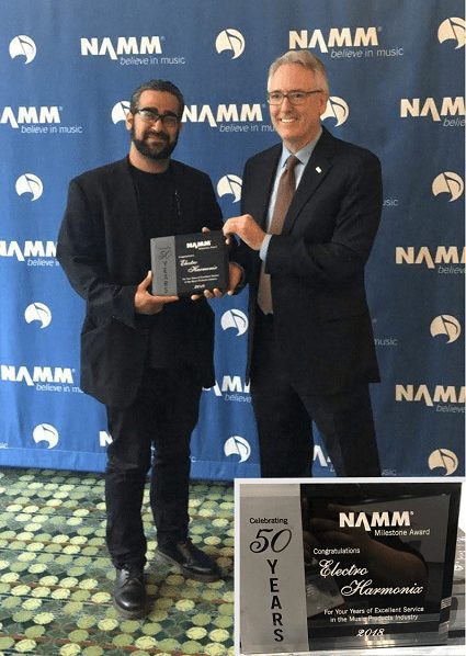 EHX Awarded Prestigious NAMM Milesone Award