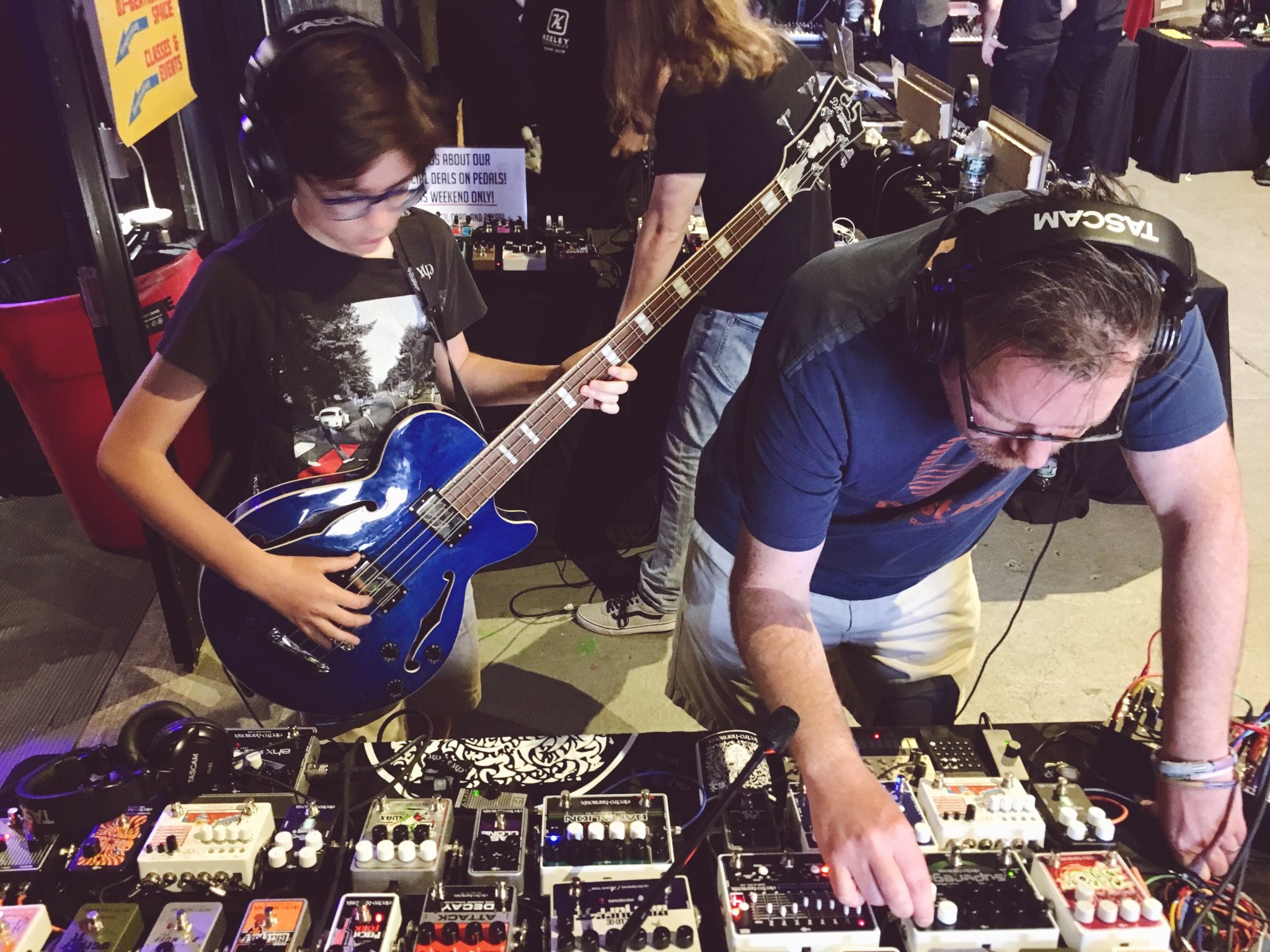 Demo EHX Pedals at the Brooklyn Synth + Pedal Expo